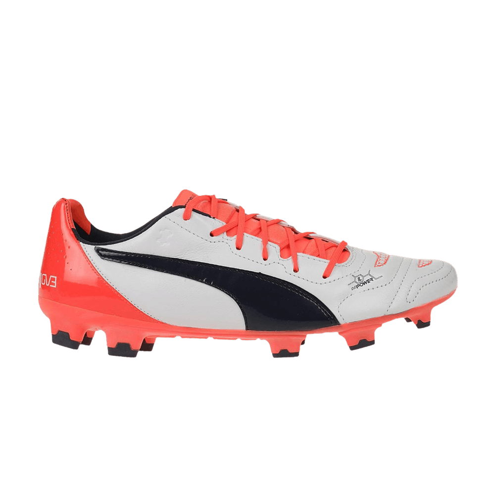 Кроссовки Puma evoPower 1.2 Leather FG 'White Lava Blast'