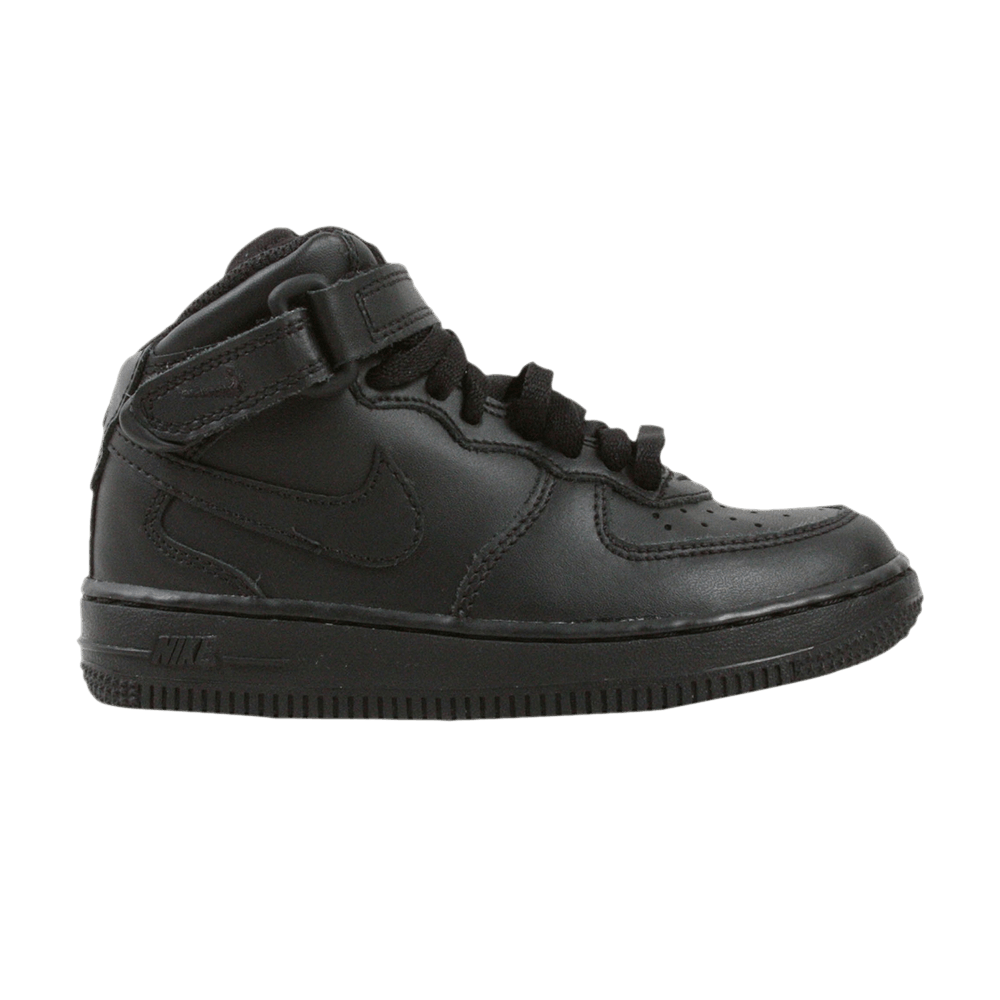 Кроссовки Nike Force 1 Mid PS 'Triple Black'