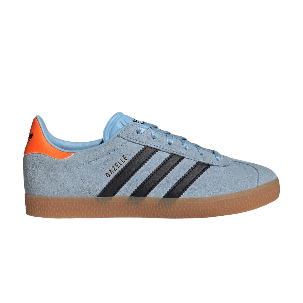 Кроссовки adidas Gazelle J 'Clear Sky Black Solar Orange'