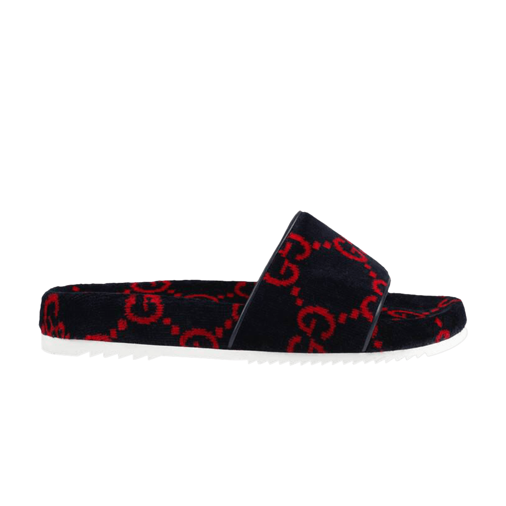 gucci-gg-terry-cloth-slide-blue-red-575083-hmm40-4090