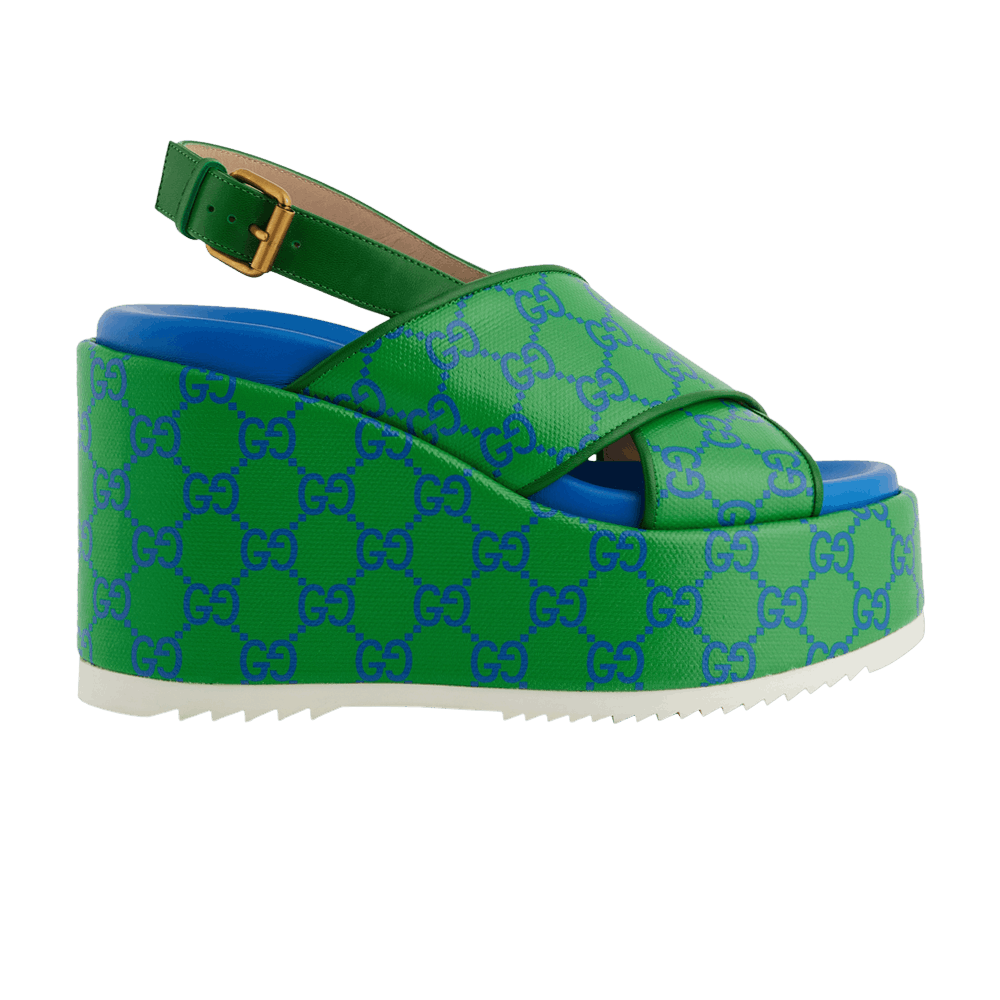 gucci-wmns-gg-supreme-platform-sandal-green-blue-734908-fabk1-8650