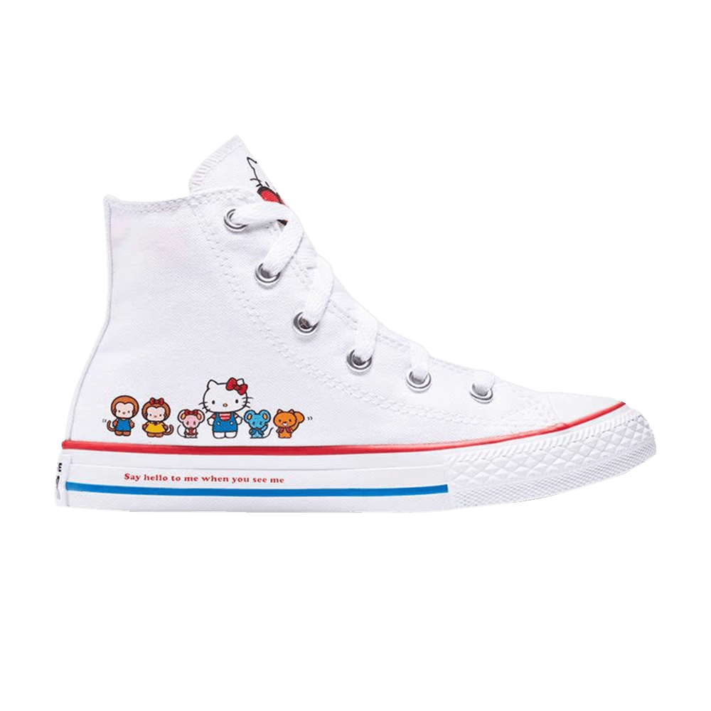 Кроссовки Converse Hello Kitty x Chuck Taylor All Star High GS 'White'