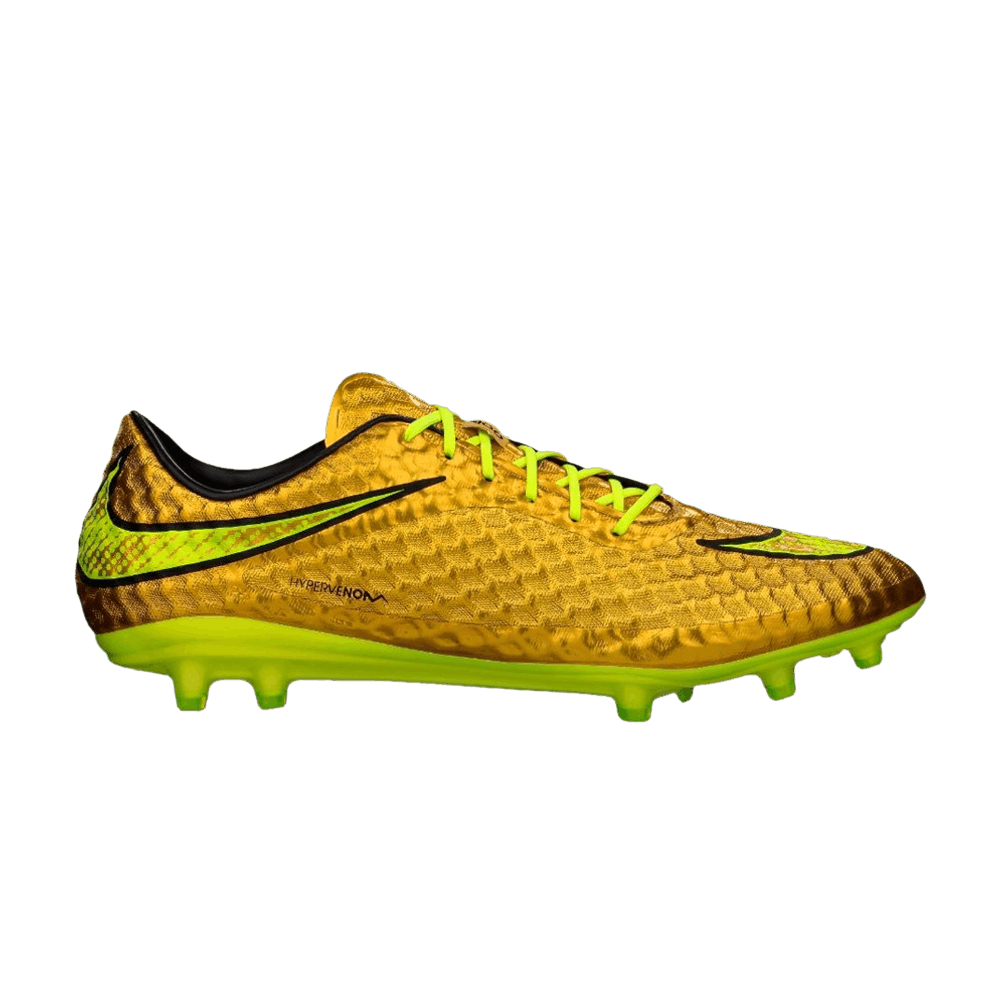 Кроссовки Nike Hypervenom Phantom Premium FG 'Metallic Gold Coin Volt'