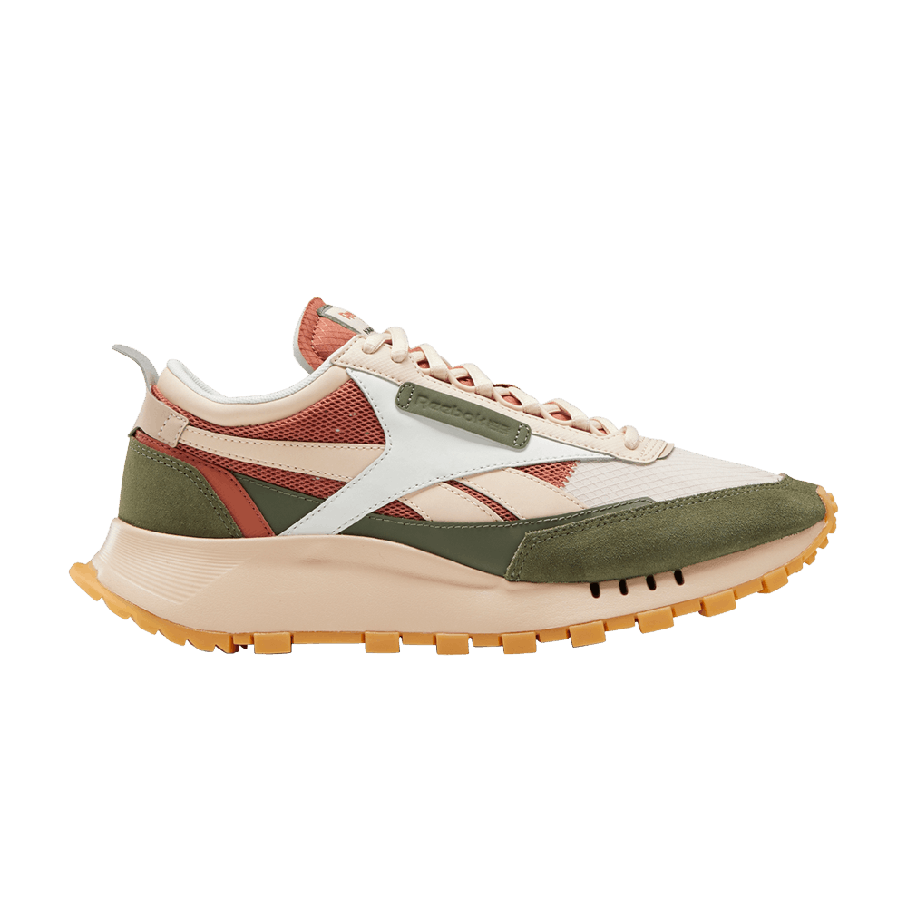 Кроссовки Reebok Kakao x Classic Leather Legacy 'Soft Ecru Hunter Green'