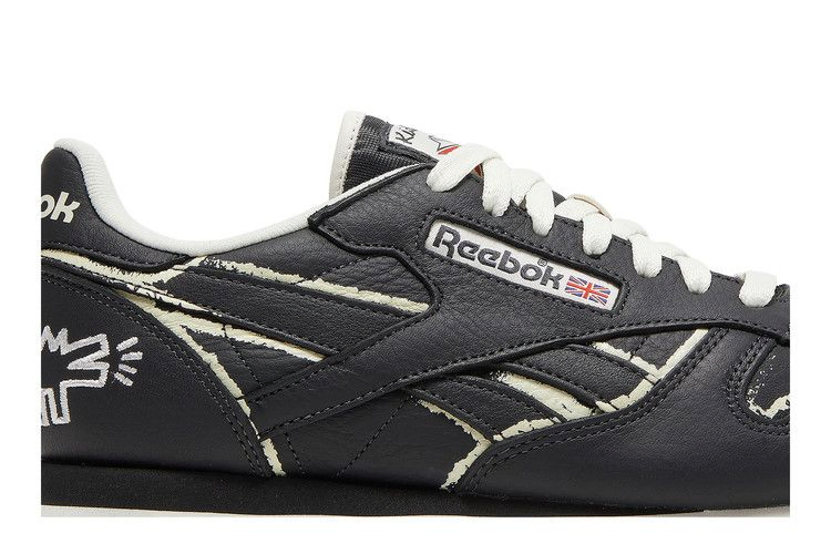 Кроссовки Reebok Keith Haring x Classic Leather 'Dog Blackboard Chalk Drawing'