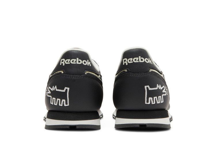 Кроссовки Reebok Keith Haring x Classic Leather 'Dog Blackboard Chalk Drawing'