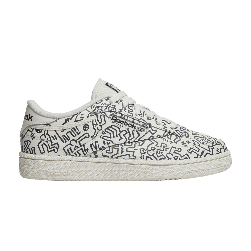 Кроссовки Reebok Keith Haring x Club C 'Dancing Figures Allover Print'