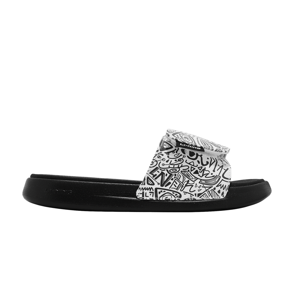 Кроссовки Li-Ning LN Slipper 'White Black Graffiti'