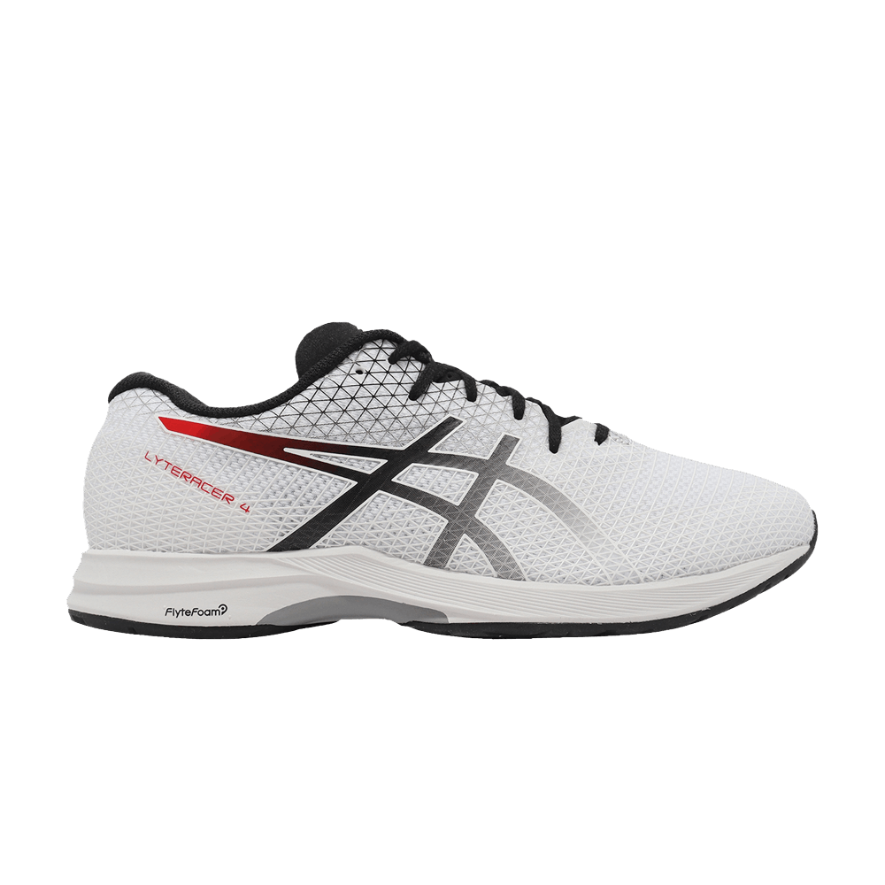 Кроссовки ASICS Lyteracer 4 2E Wide 'White Black'