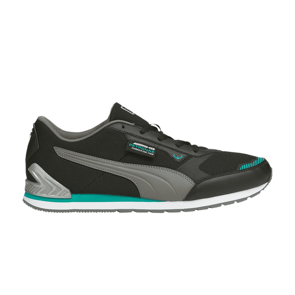 Кроссовки Puma Mercedes F1 x Track Racer 'Black Smoked Pearl Spectra Green'