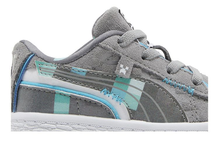 Кроссовки Puma Minecraft x Suede Infant 'Grey Violet Block'
