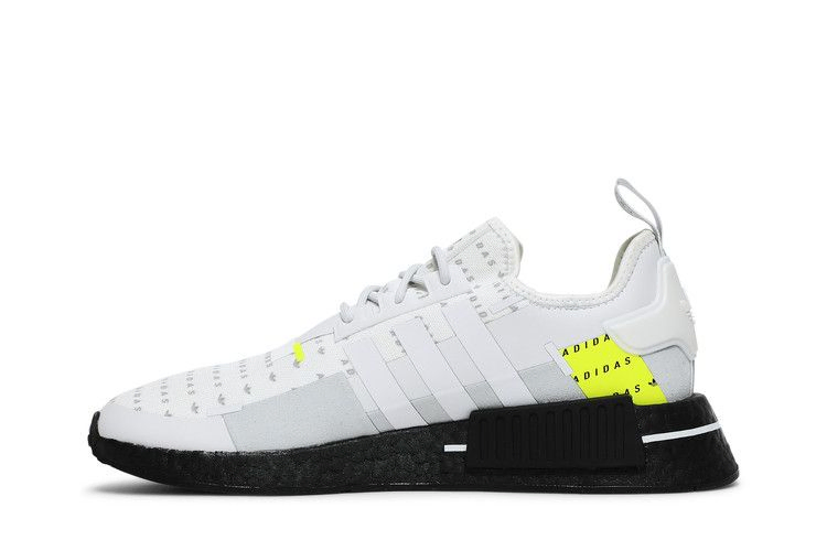 Кроссовки adidas NMD_R1 'All Over Logo - White Team Solar Yellow'