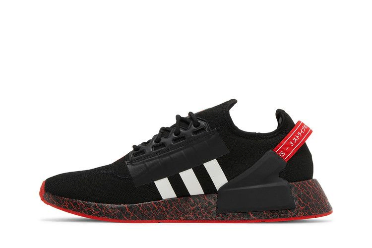 Кроссовки adidas NMD_R1 V2 'Crackled - Black Red'