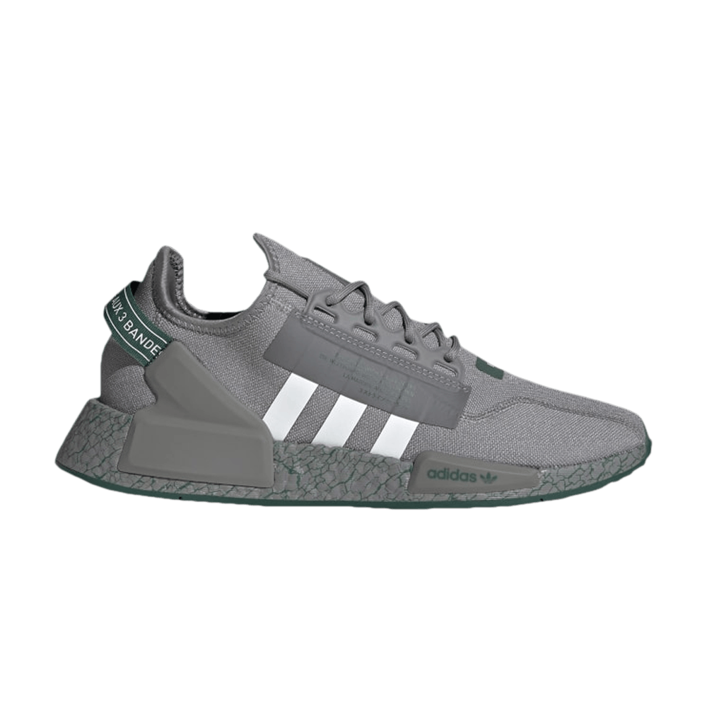 Кроссовки adidas NMD_R1 V2 'Crackled - Grey Collegiate Green'