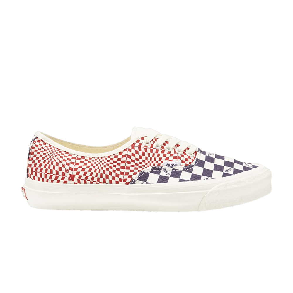 Кроссовки Vans OG Authentic LX 'Logo Check Indigo Red'