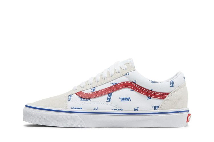 Кроссовки Vans Old Skool 'All Over Logo - White'