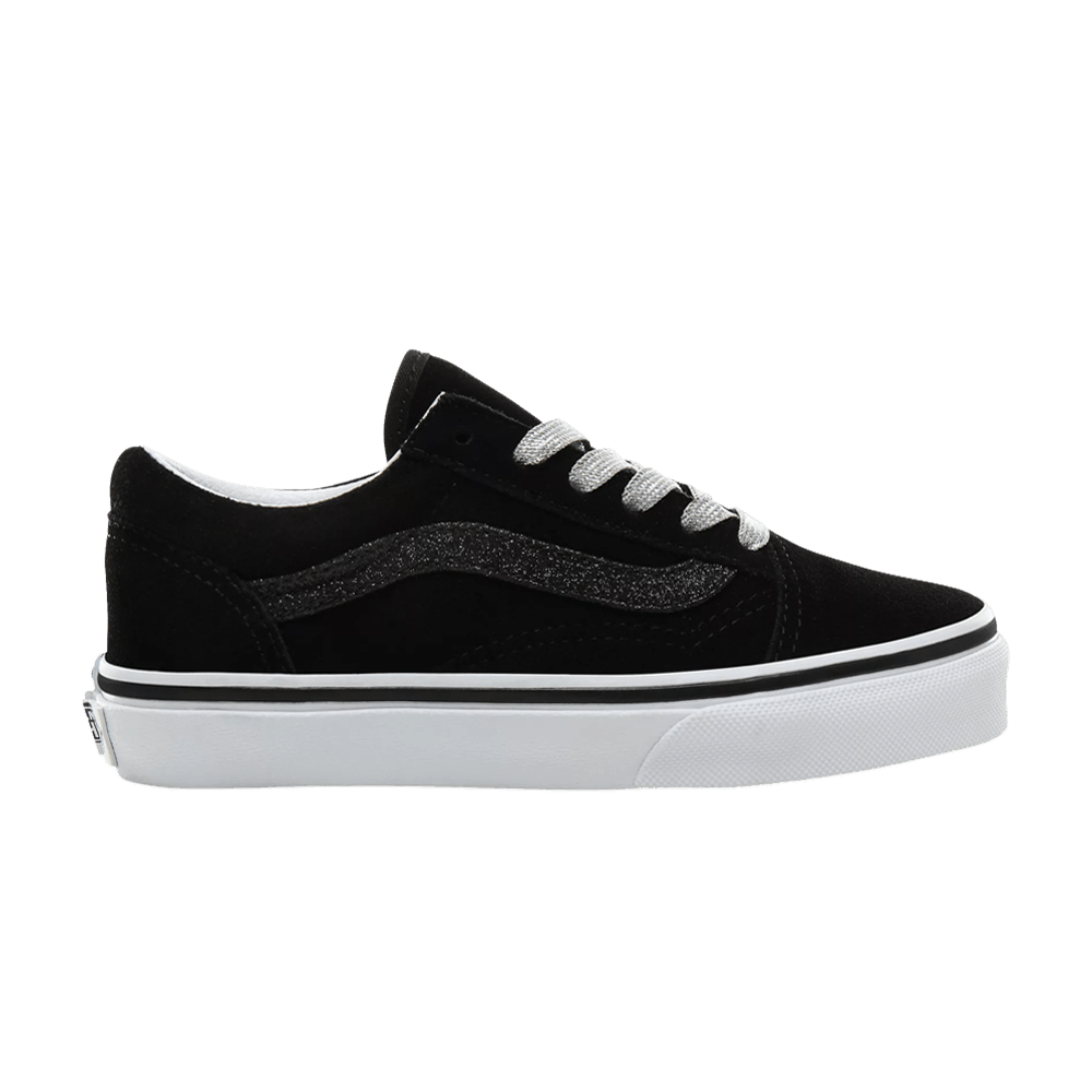 Кроссовки Vans Old Skool Kids 'Glitter Sidestripe - Black'