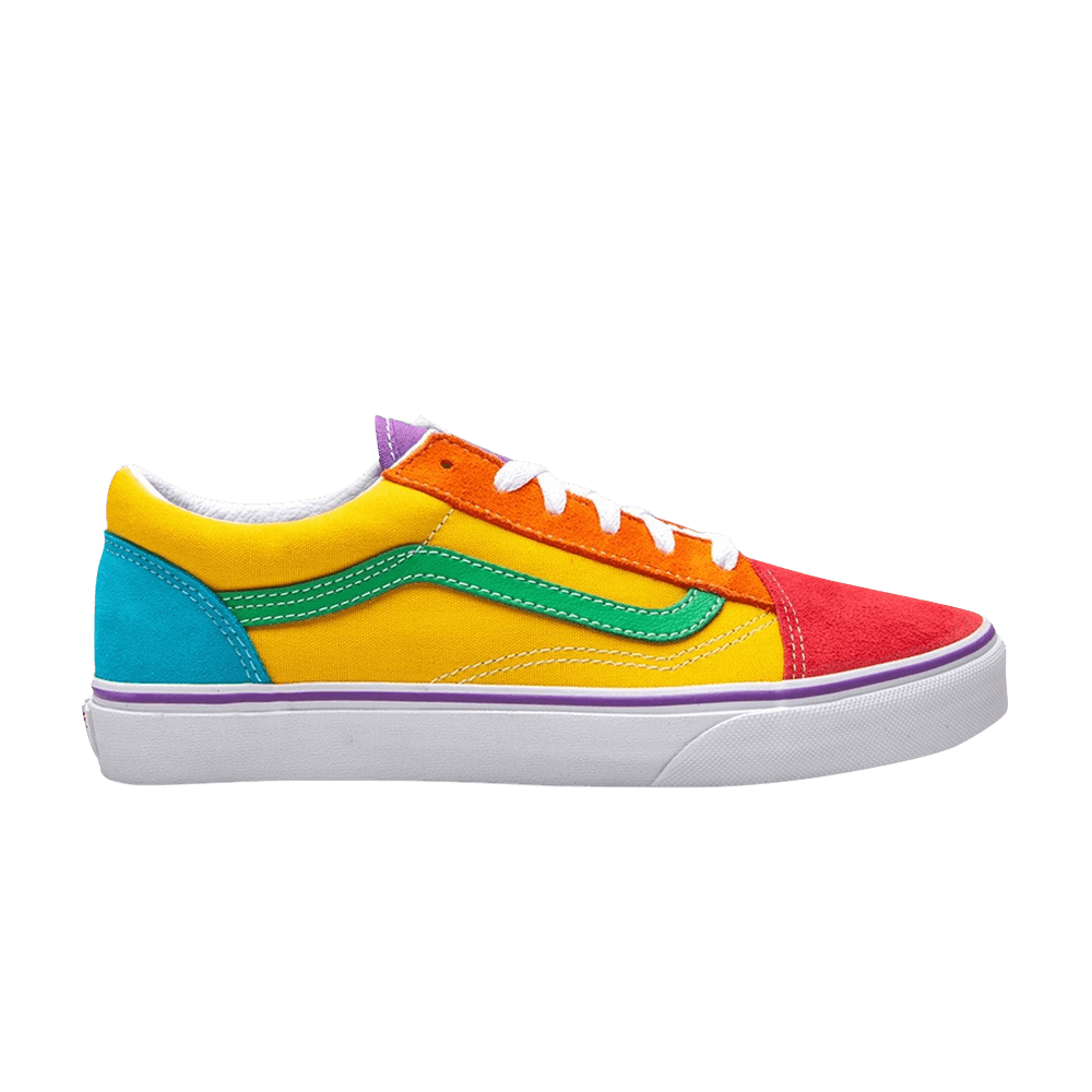 Кроссовки Vans Old Skool Kids 'Rainbow Colorblock'