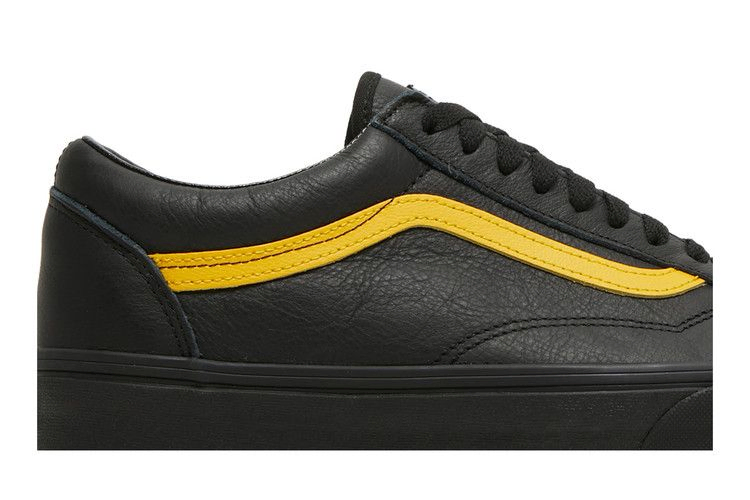 Кроссовки Vans Old Skool 'Leather Pop - Black Lemon Chrome'
