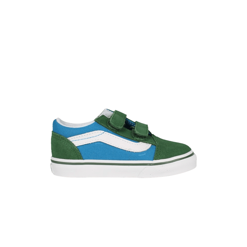 Кроссовки Vans Old Skool V Toddler '2 Tone - Mediterranean Blue Greener Pastures'
