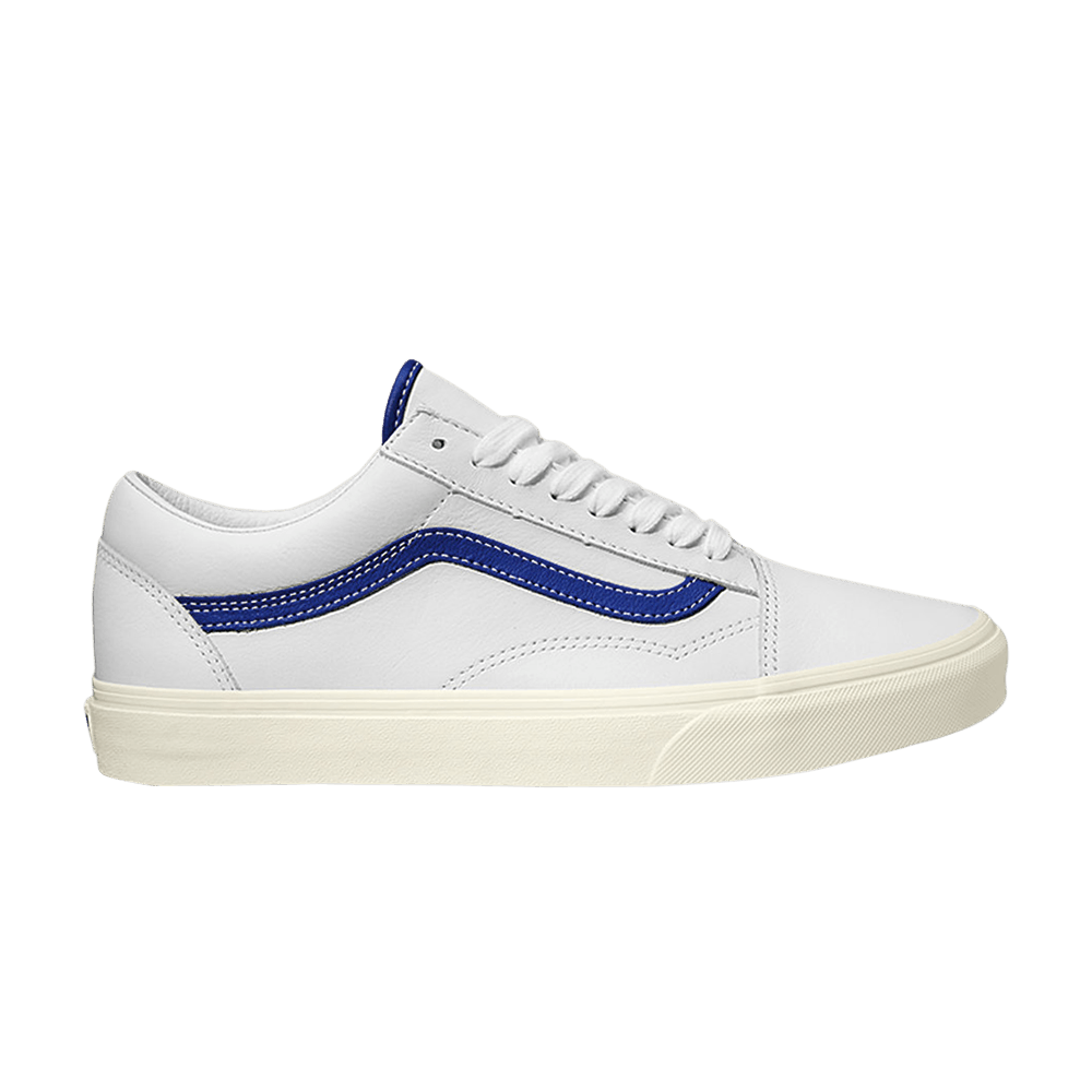 Кроссовки Vans Old Skool 'White Blue Leather'