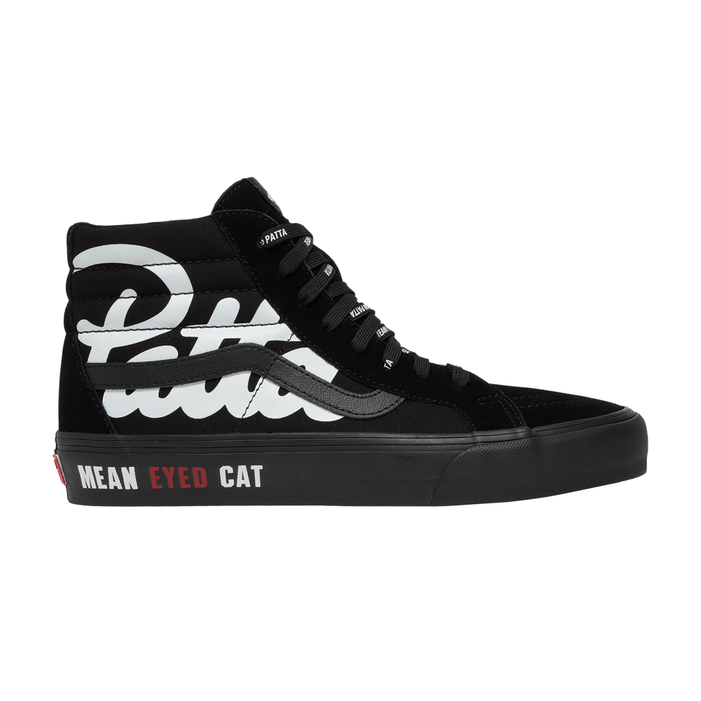 Кроссовки Vans Patta x Vault Sk8-Hi Reissue VLT LX 'Mean Eyed Cat - Black'