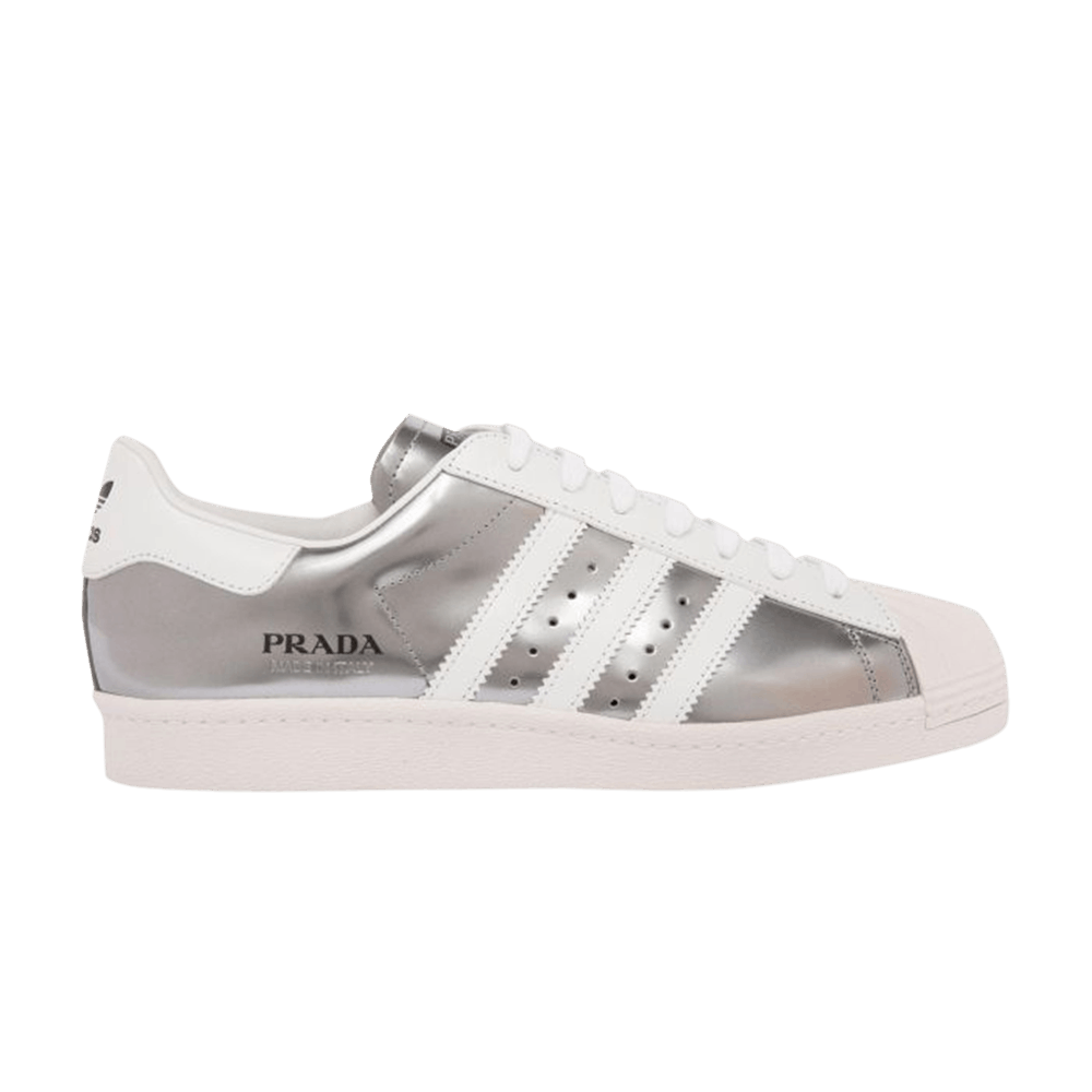 Кроссовки adidas Prada x Superstar 'Silver Metallic'