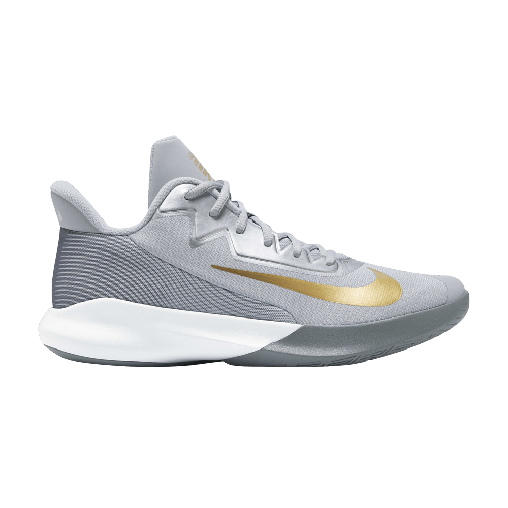 Кроссовки Nike Precision 4 'Wolf Grey Metallic Gold'