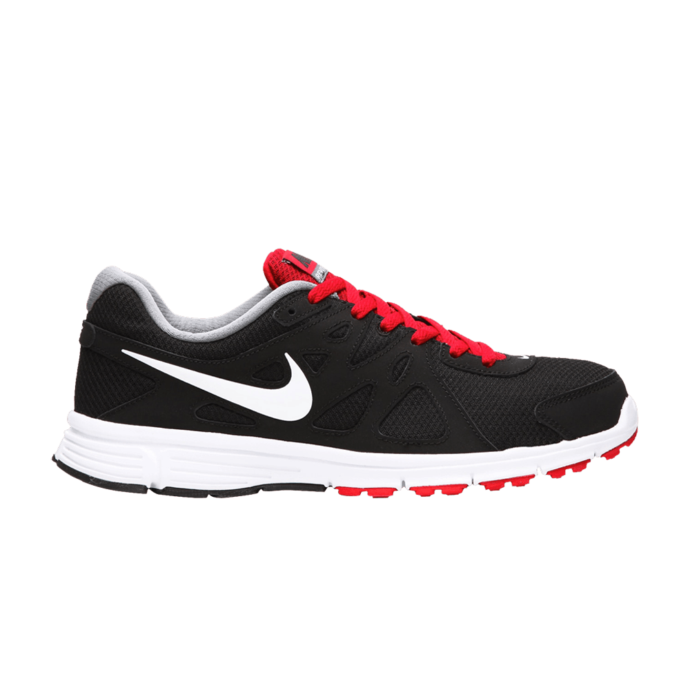Кроссовки Nike Revolution 2 4E Wide 'Black White Varsity Red'