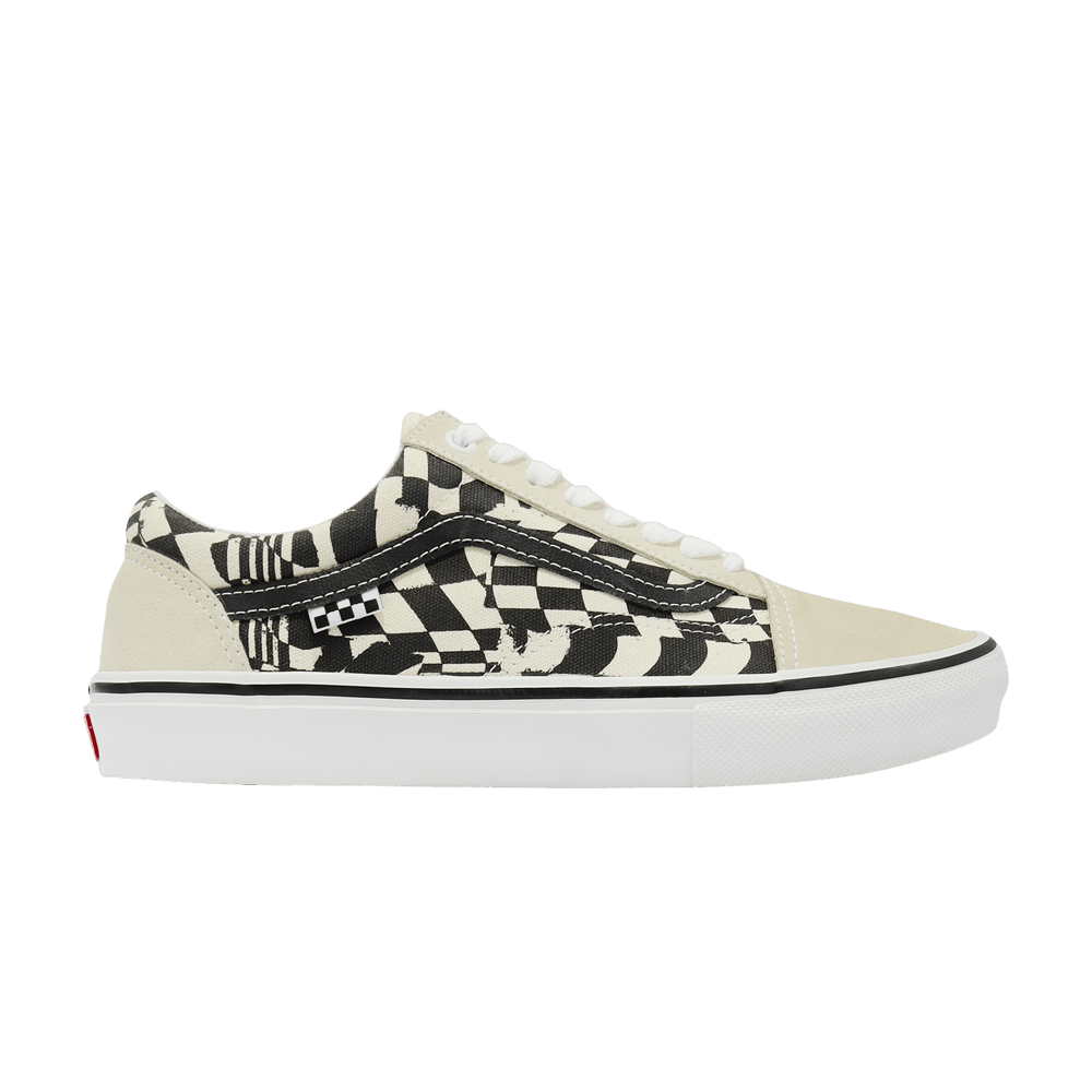 Кроссовки Vans Skate Old Skool 'Checkerwarp - Black White'