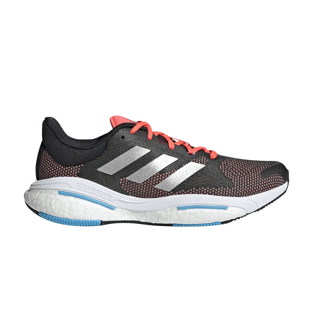 Кроссовки Adidas SolarGlide 5 'Carbon Silver Metallic Turbo'
