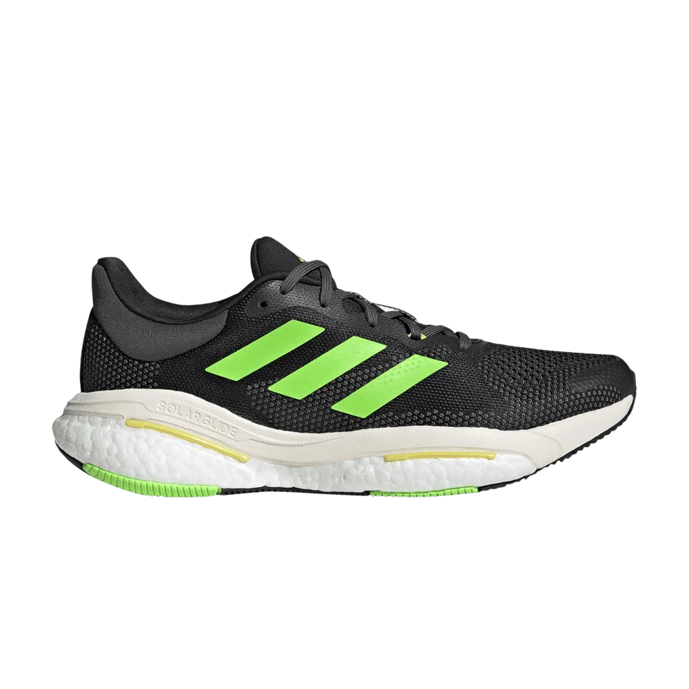 Кроссовки Adidas SolarGlide 5 'Black Solar Green'