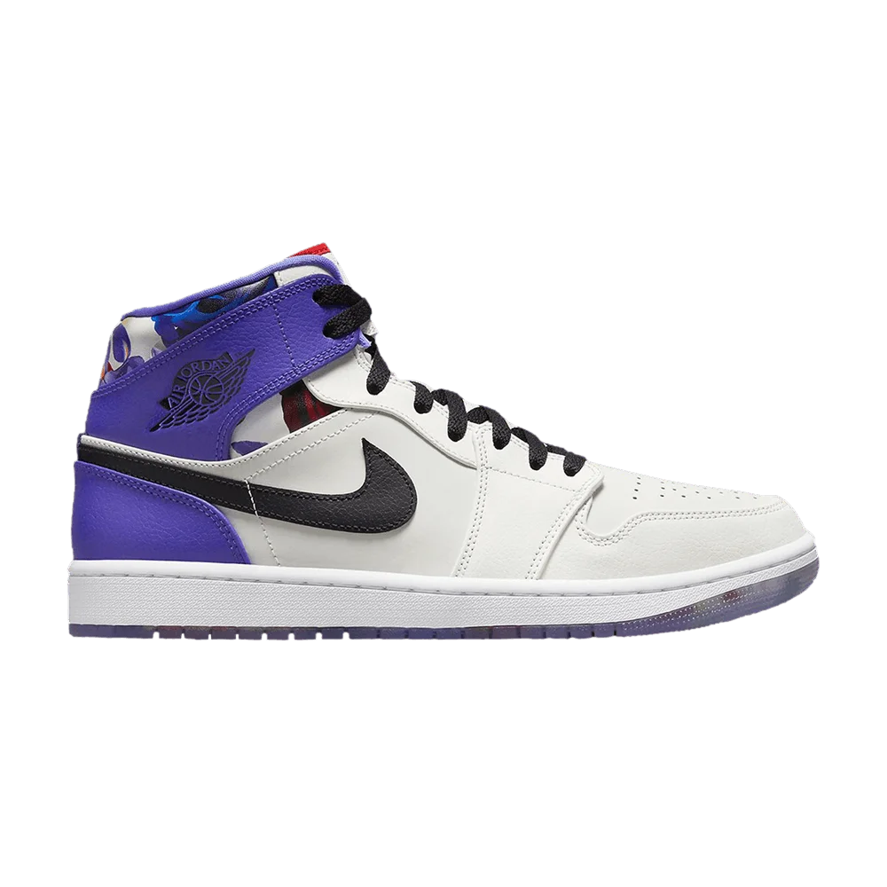 Кроссовки Air Jordan 1 Mid SE 'Valentine's Day Flowers'