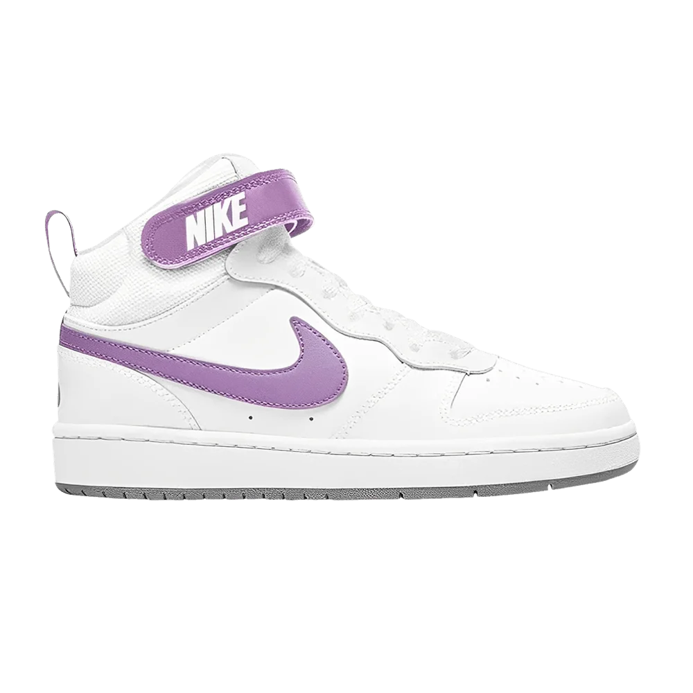 Кроссовки Nike Court Borough Mid 2 GS 'White Fuchsia Glow'