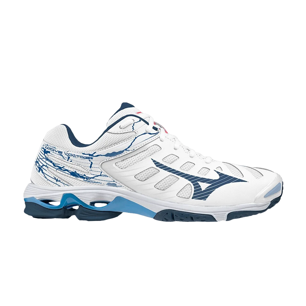 Кроссовки Mizuno Wave Voltage 'White Navy Blue'