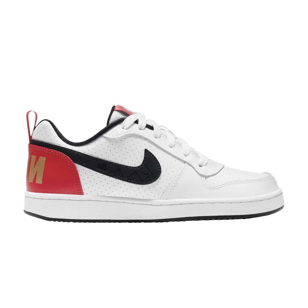 Кроссовки Nike Court Borough Low GS 'White University Red Gold'