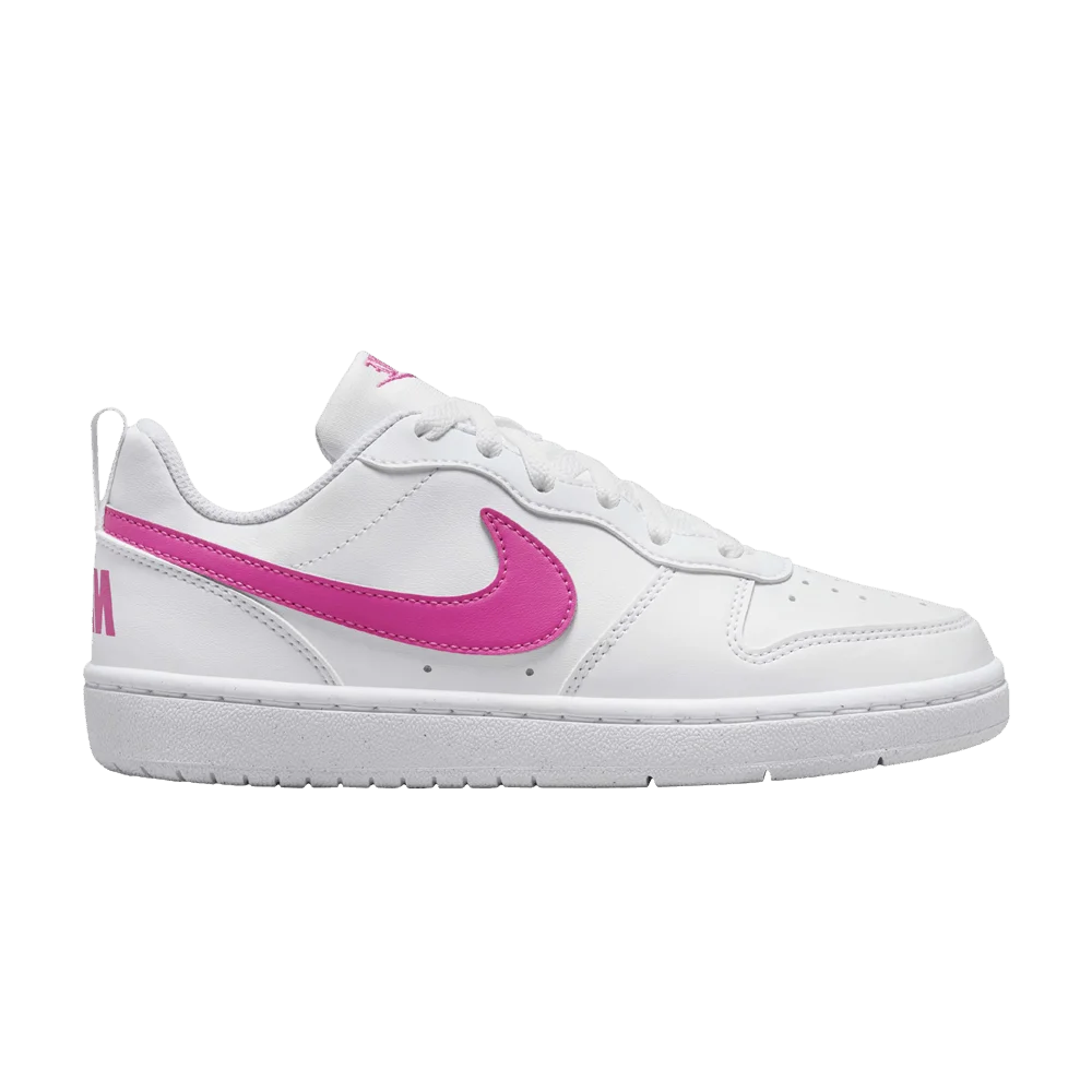 Кроссовки Nike Court Borough Low Recraft GS 'White Laser Fuchsia'