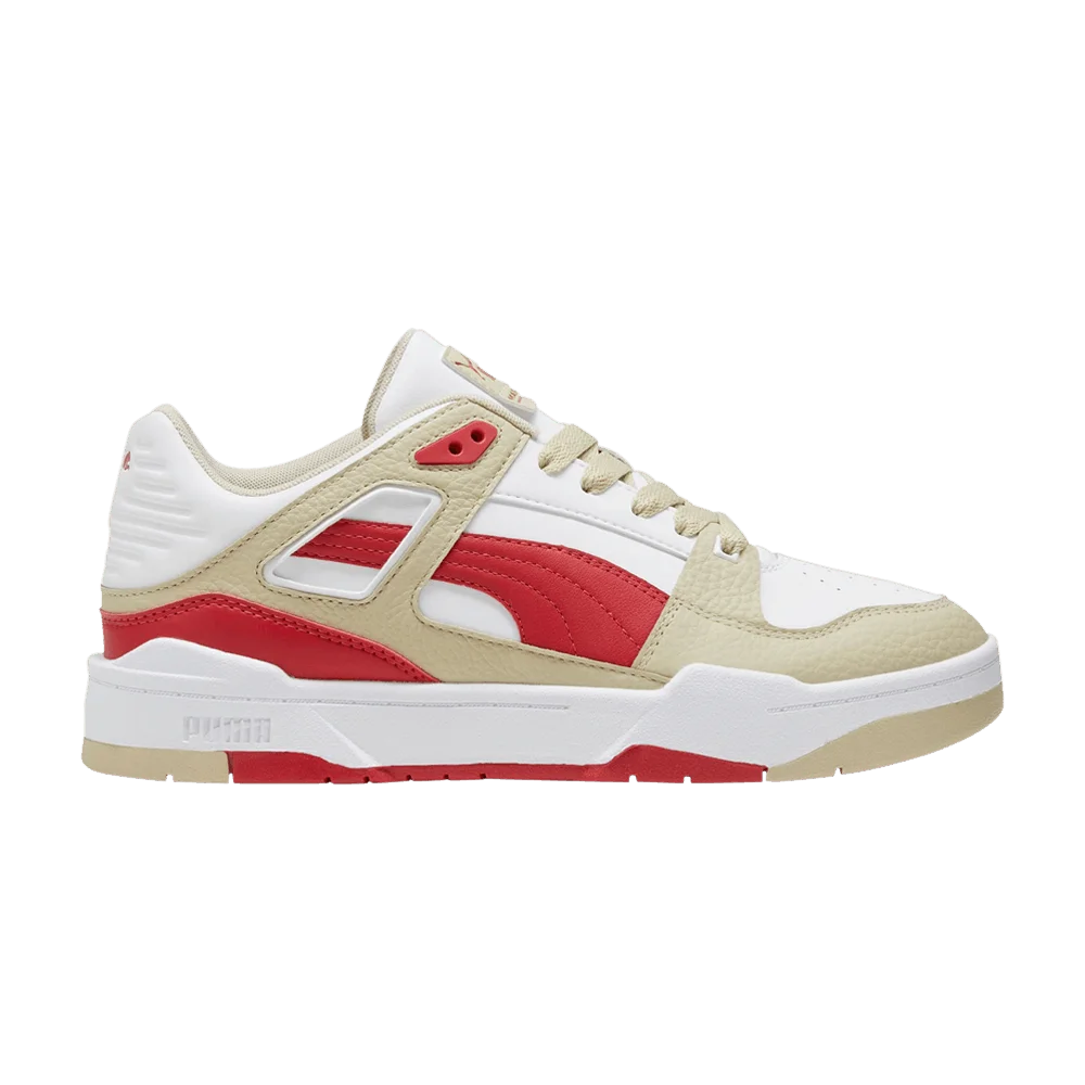 Кроссовки Puma Slipstream Leather 'White Putty Red'
