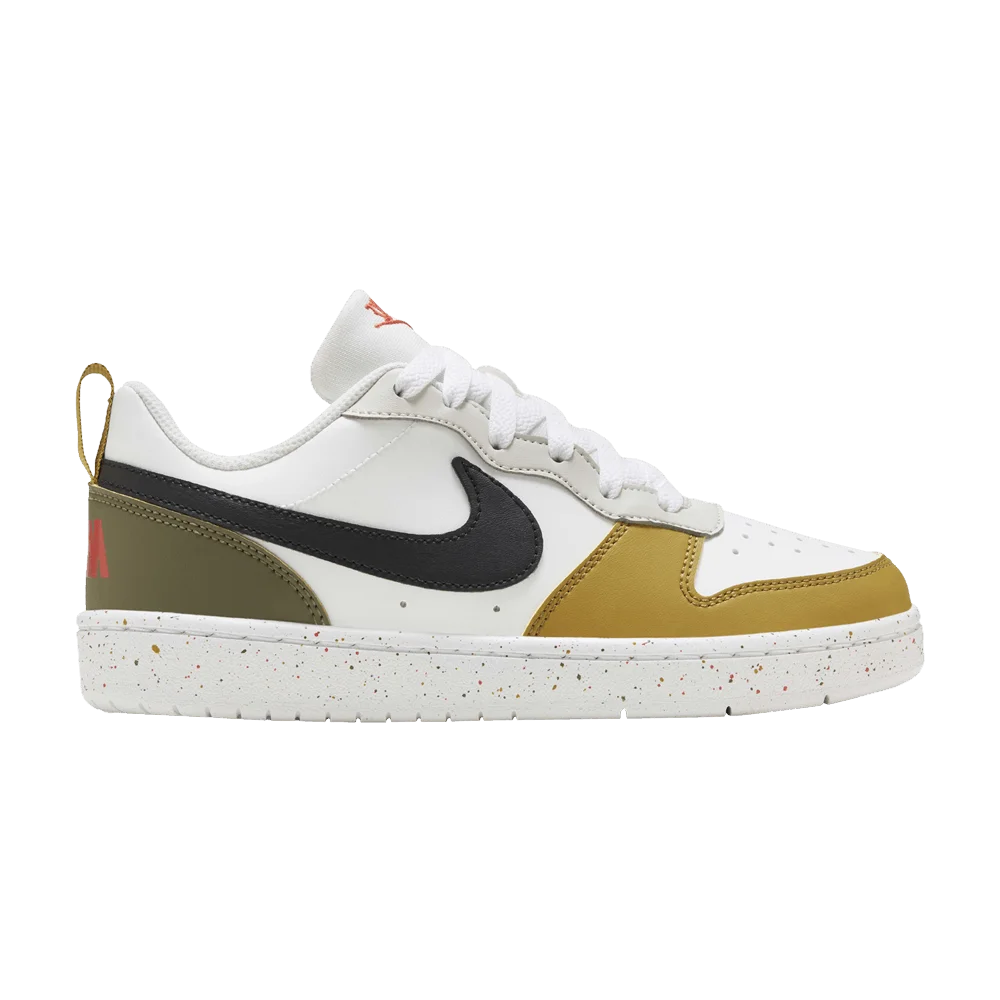 Кроссовки Nike Court Borough Low Recraft GS 'White Olive Tan'