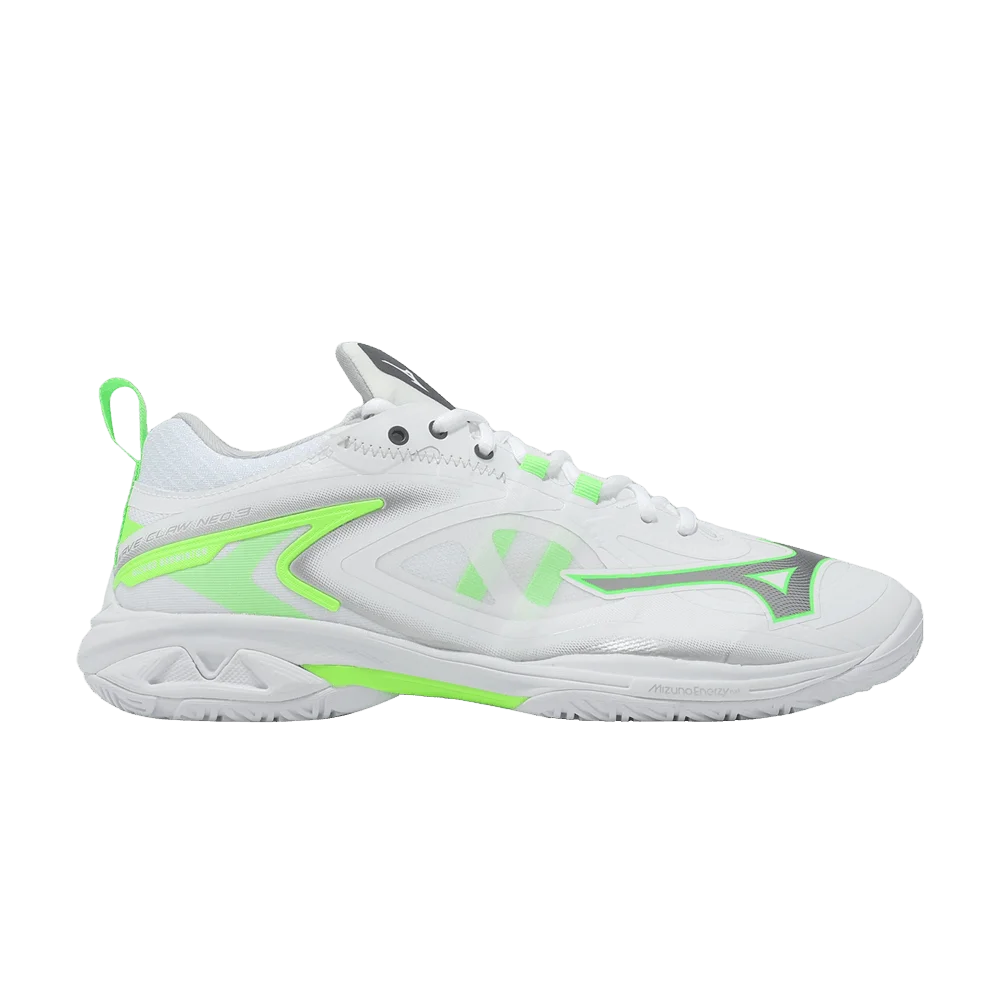 Кроссовки Mizuno Wave Claw Neo 3 Wide 'White Green'