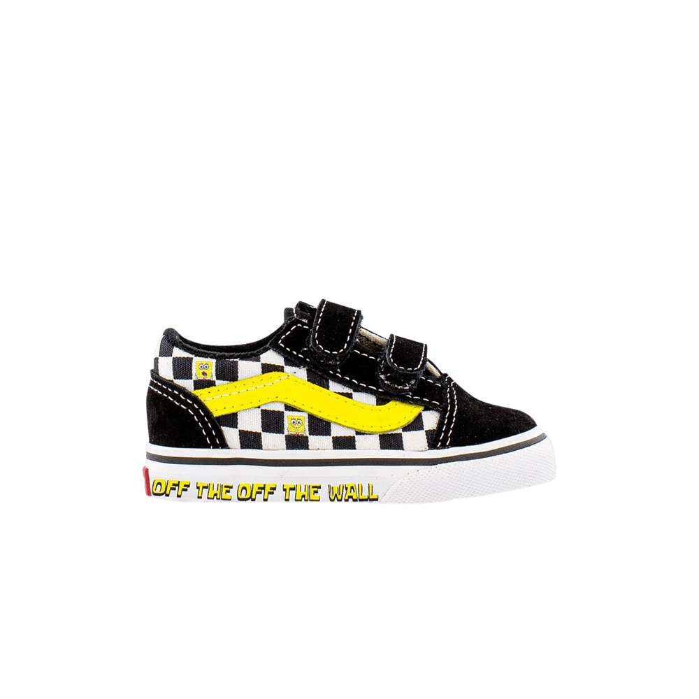 Кроссовки Vans SpongeBob SquarePants x Old Skool Velcro Toddler 'Off The Wall'