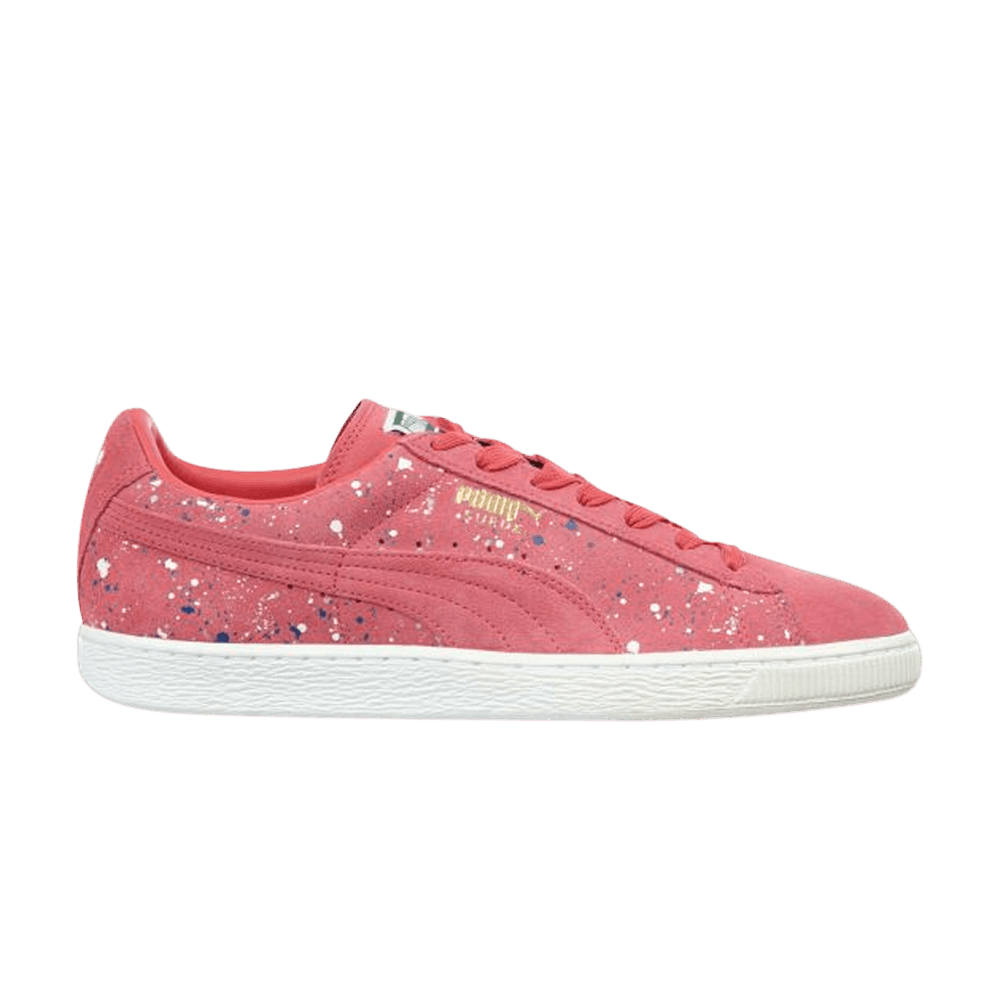 Кроссовки Puma Suede Classic 'Paint Splatter - Teaberry Red'