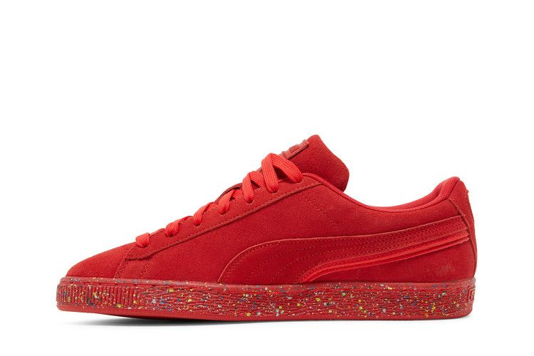 Кроссовки Puma Suede Triplex Mono 'Red Paint Splatter'