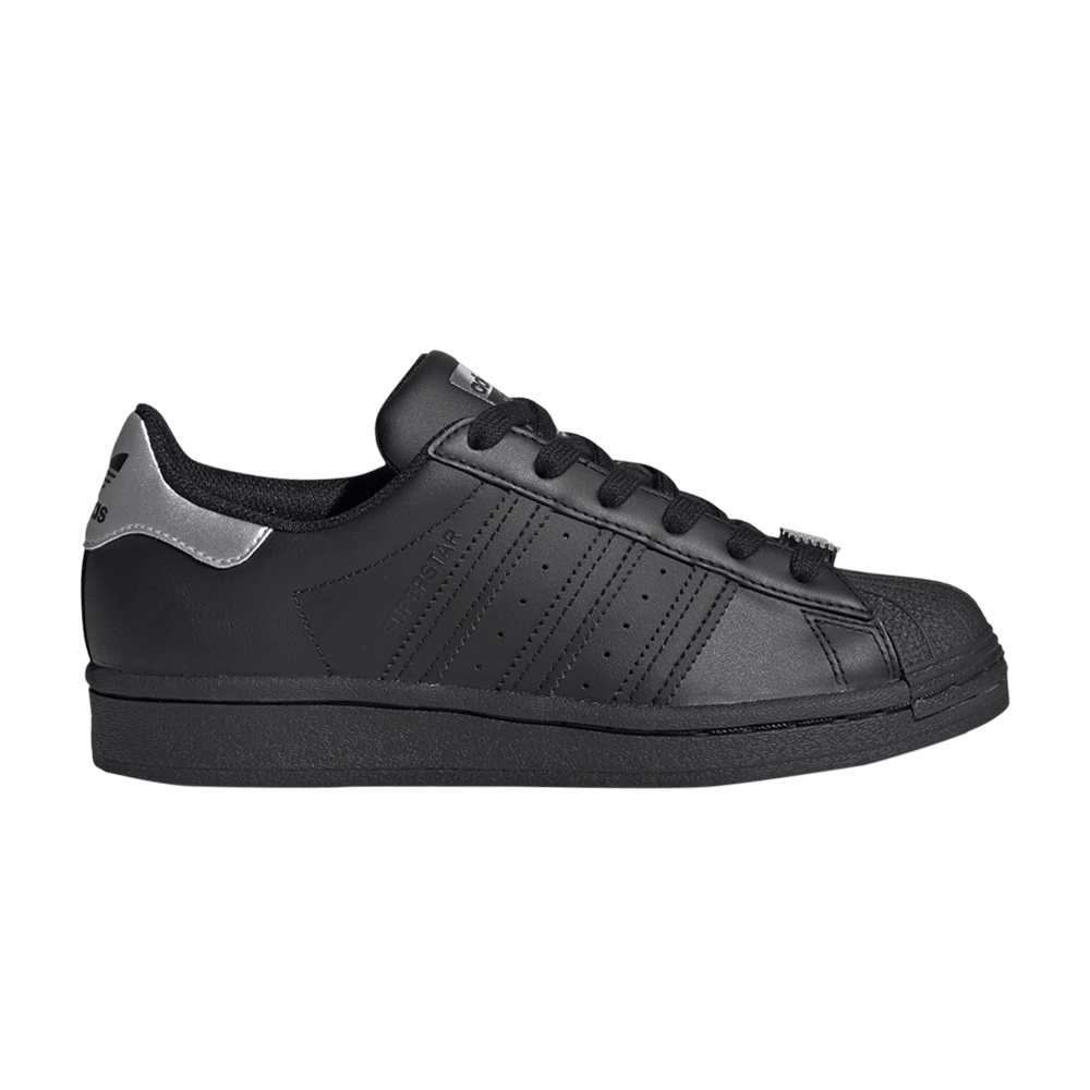 Кроссовки adidas Superstar J 'Black Silver'