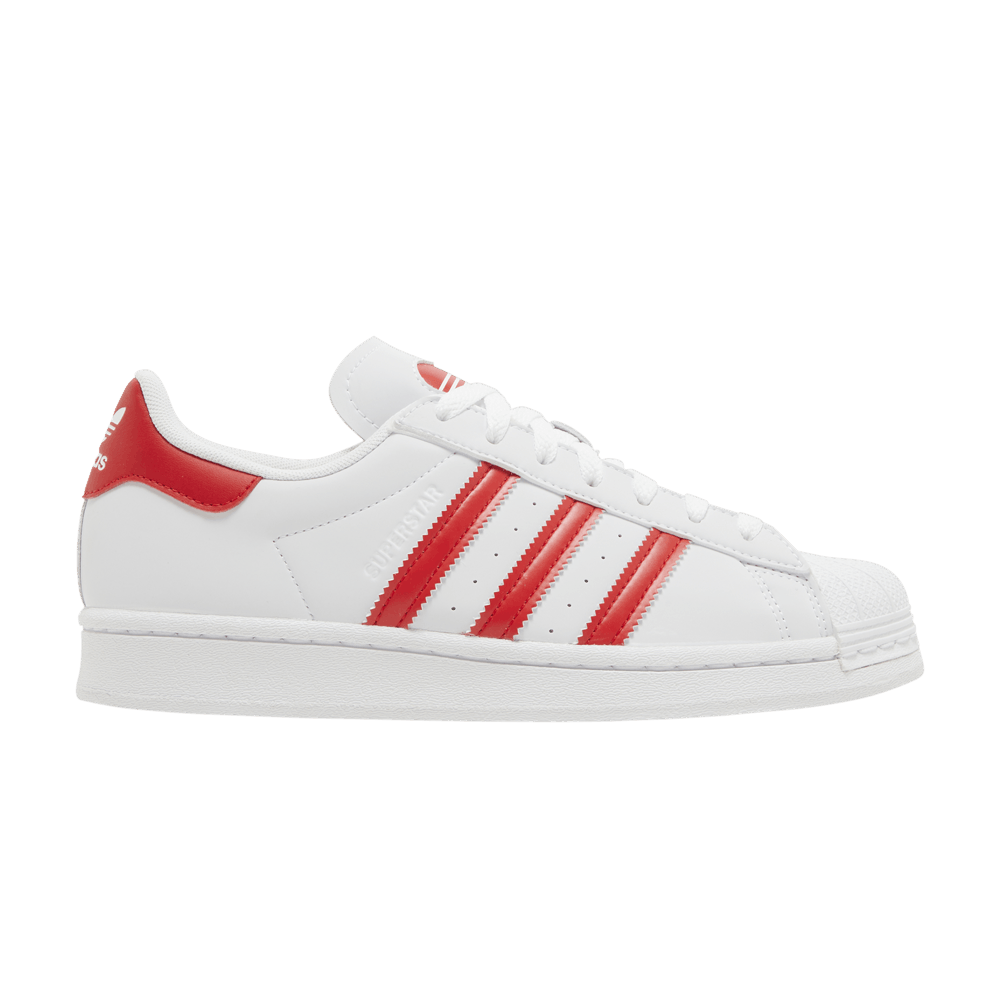 Кроссовки adidas Superstar J 'White Vivid Red'