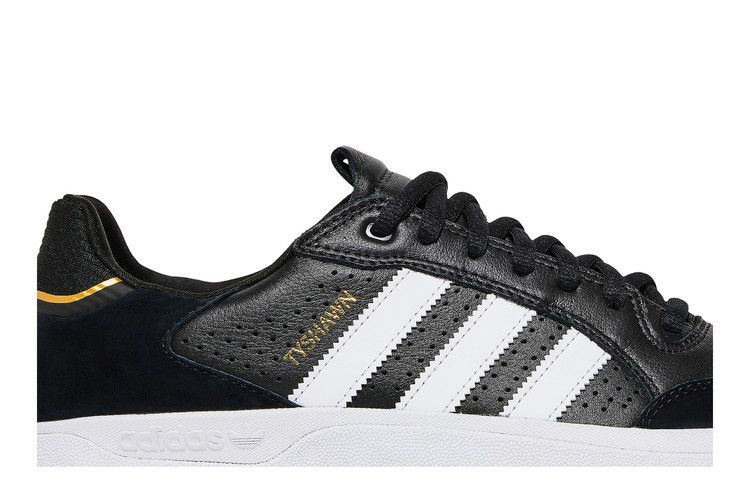 Кроссовки adidas Tyshawn Low 'Black Gold Metallic Leather'