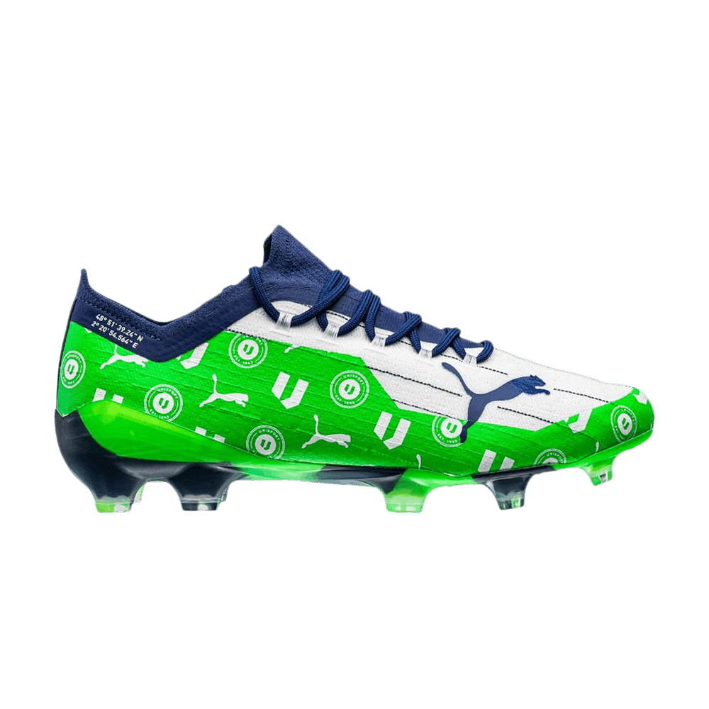 Кроссовки Puma Unisport x Ultra 1.1 FG AG 'Green White'