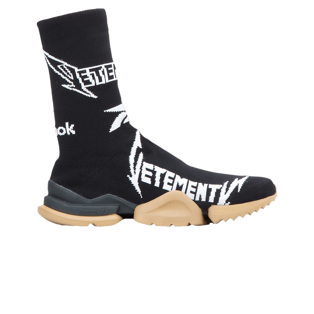 Кроссовки Reebok Vetements x Metal Sock Runner Boot '10th Anniversary - Black'