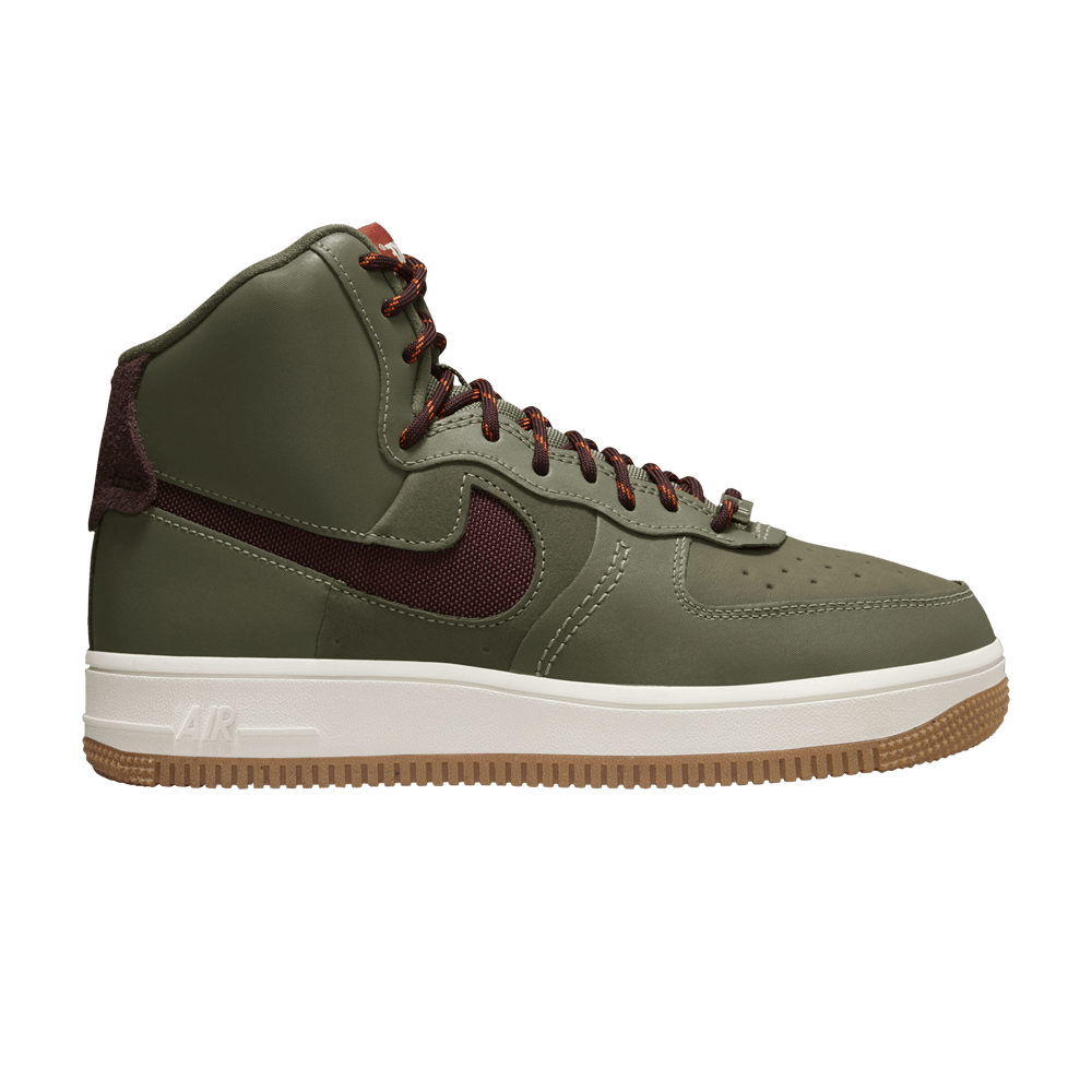 Кроссовки Nike Wmns Air Force 1 High Sculpt 'Olive Burgundy'
