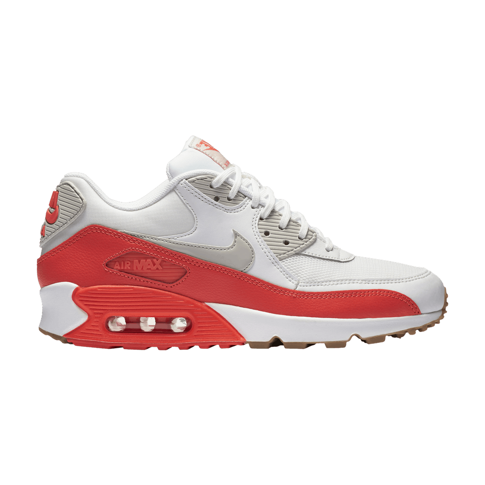 Кроссовки Nike Wmns Air Max 90 Essential 'White Bright Crimson'